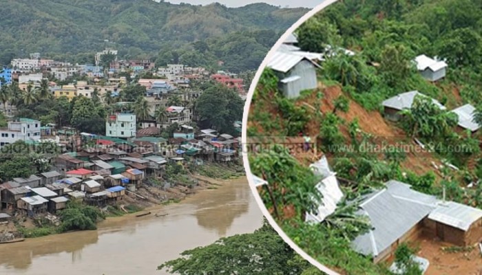 পাহাড়ধসের শঙ্কায় পাহাড়ি জনপদ পাহাড়ধসের শঙ্কায় পাহাড়ি জনপদ
