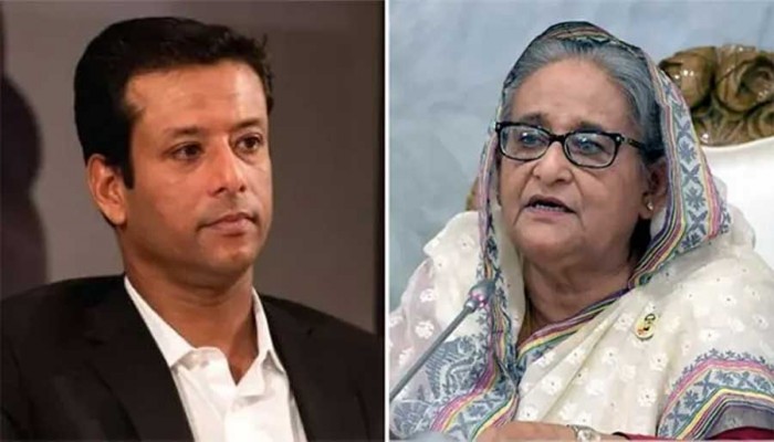 শেখ হাসিনার সঙ্গে দেখা করতে ছেলে সজীব ওয়াজেদ জয় ভারতে শেখ হাসিনার সঙ্গে দেখা করতে ছেলে সজীব ওয়াজেদ জয় ভারতে