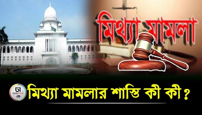 মিথ্যা মামলার বাদীদের বিরুদ্ধে আইনি ব্যবস্থা গ্রহণের উদ্যোগ