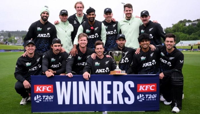 ৩-১ ব্যবধানে সিরিজ জিতলো নিউজিল্যান্ড