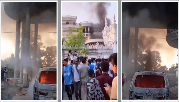 উত্তরায় আ’লীগের সাবেক এমপি  হাবিব হাসানের পৈত্রিক বাড়িতে আগুন