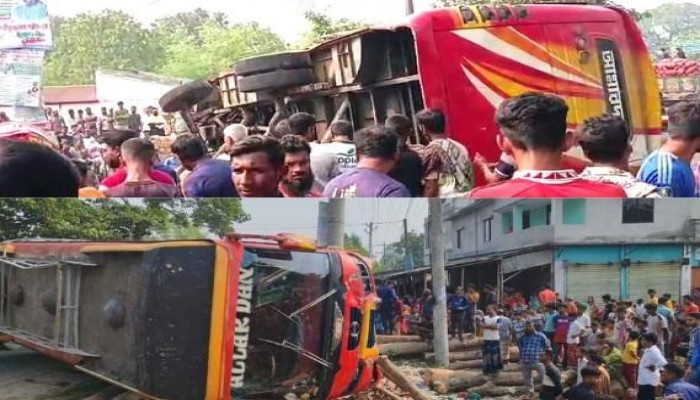 ​চুয়াডাঙ্গায় বাসের ধাক্কায় ভ্যানযাত্রী নারীর মৃত্যু আহত ২